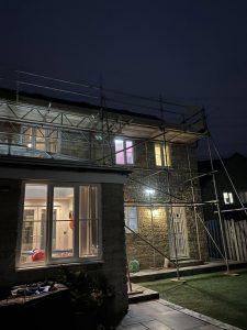Domestic scaffolding by one of the leading commercial scaffolding companies Yorkshire.